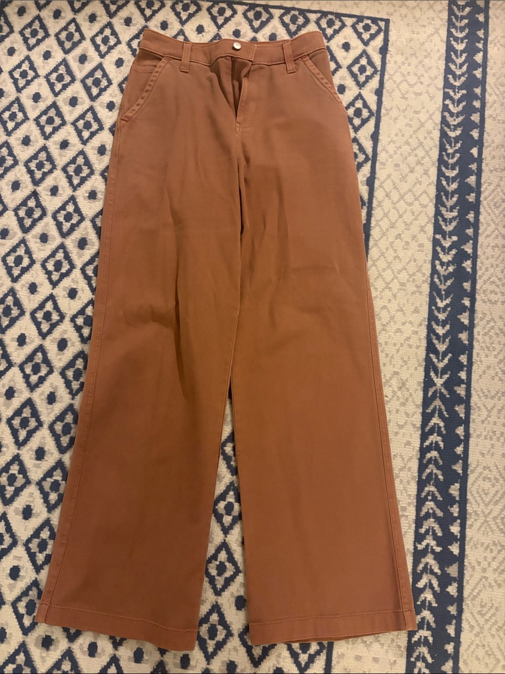 bp Wide Leg Pants in Rust Brown